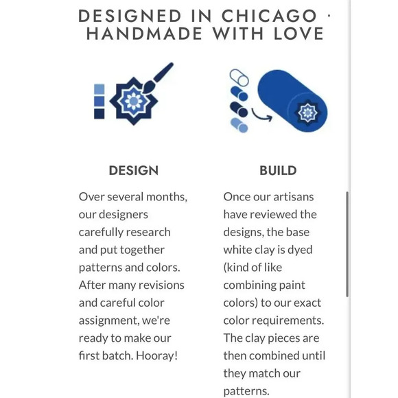 JILZARAH Handmade Clay Tile Bracelet, Black and White Funky Retro Abstract Style - Picture 10 of 11